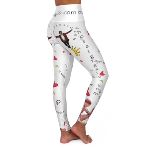Choral Gigalo High Waisted Yoga Leggings (AOP) - Image 4
