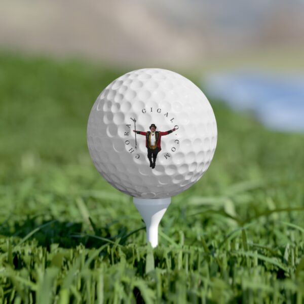 Choral Gigalo Golf Balls Set - 6pcs with Fun Designs - Image 4